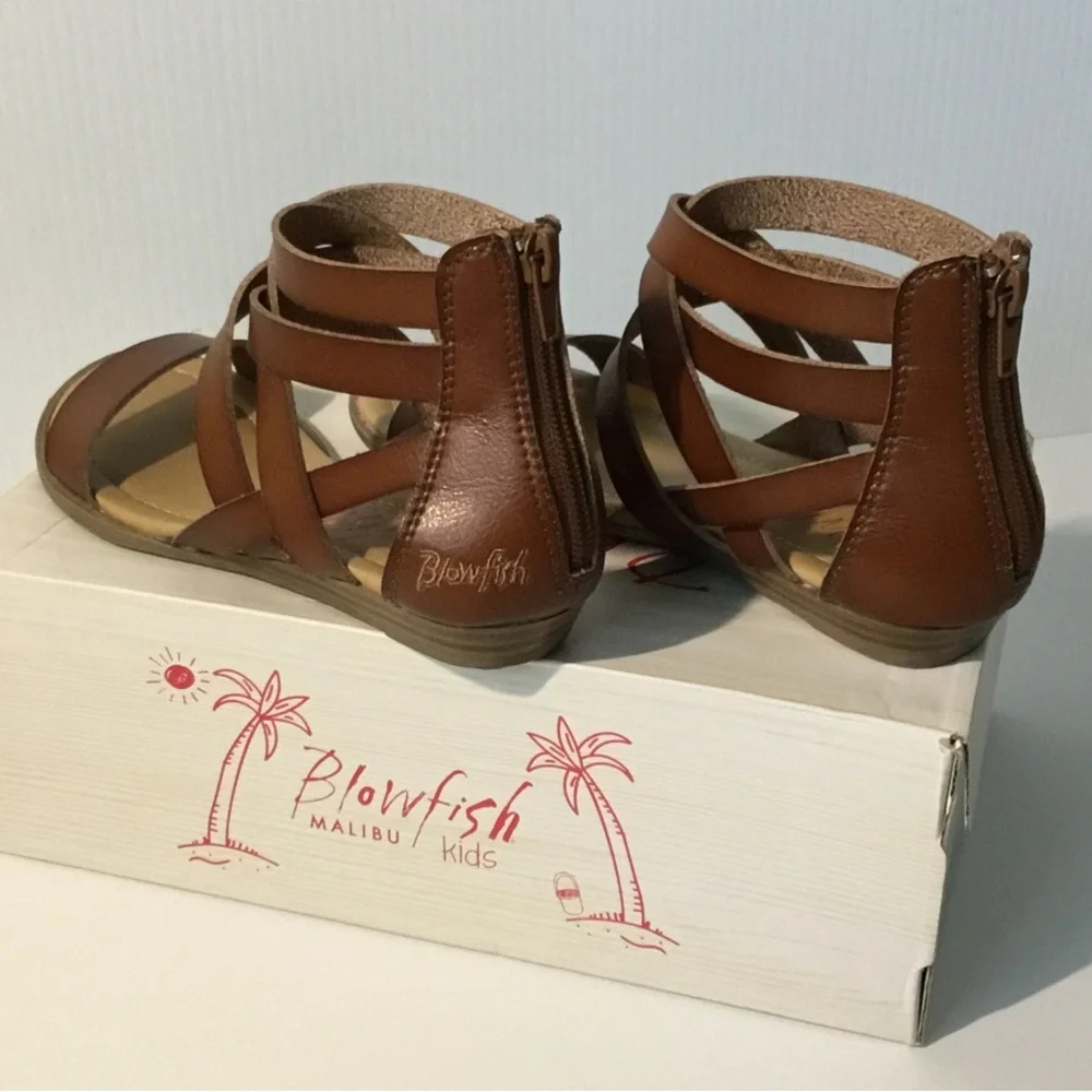 Blowfish Brown Girls Strappy Sandals